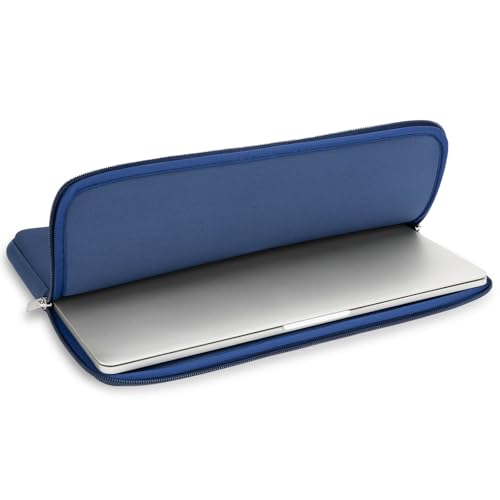 RAINYEAR 13 Inch Laptop Sleeve Case Padded Carrying Bag, Navy Blue | Slim Protective Soft Zipper Computer Cover for 13.3 inch MacBook Air/Pro M1 M2 M3 M4 M5 A3449 A3240 A3113 A2681 A2338 - color: Navy Blue, size: 13"