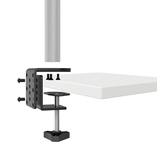 WALI C Clamp Base Stand Mounting Accessory, Desk c-clamp for WALI Monitor Mount Workstation System (C-CLAMP), Black