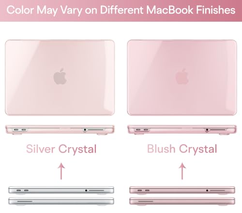 May Chen for MacBook Neo 13 inch Liquid Retina Display ((2026 Release A3404), Slim & Lightweight Protective Case with Screen Protector&Keyboard Cover&Dust Plug, Crystal Blush - color: Crystal Blush