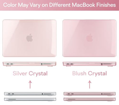 May Chen for MacBook Neo 13 inch Liquid Retina Display ((2026 Release A3404), Slim & Lightweight Protective Case with Screen Protector&Keyboard Cover&Dust Plug, Crystal Blush - color: Crystal Blush