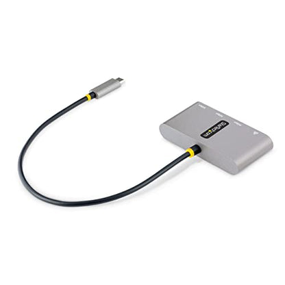 StarTech 3-Port USB-C Hub with Gigabit Ethernet, 5Gbps, USB-A Splitter | 3x USB-A splitter, Wired networking, Windows, macOS, Linux, iPadOS, ChromeOS, Android, MAC address changer