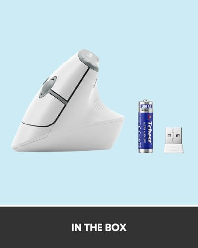 Ergonomic Mouse, Wireless Bluetooth Vertical Mouse with 3-Device Connectivity, 2.4GHz USB-A Receiver, Quiet Clicks, 7 Buttons, Adjustable DPI, Right Hand, for Windows Mac Laptop PC - color: Snow White