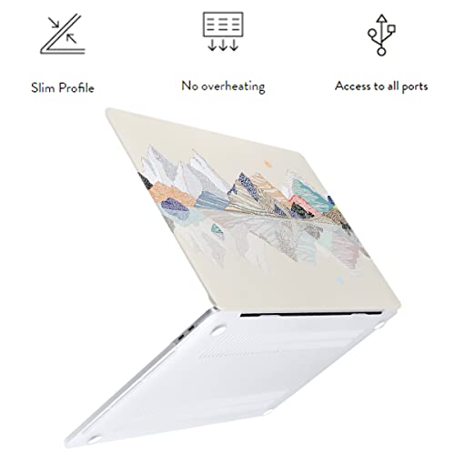 LanBaiLan Compatible for MacBook Pro 13 inch with Touch Bar M2 2026 2025 2024 2023 2022-2016 A2338 M1 A2251 A2289 A2159 A1989 A1708 A1706, Laptop Hardshell Case and Keyboard Cover, Mountain - color: Mountains