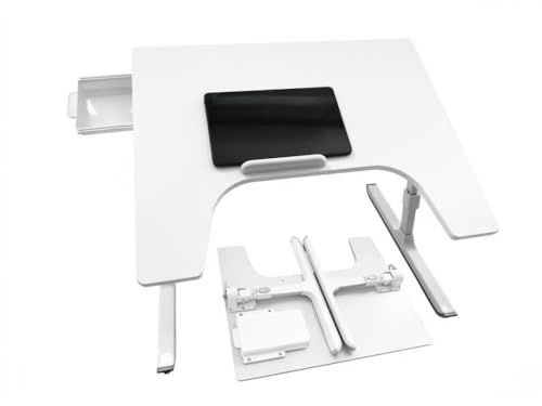 Armrest Laptop Desk for Couch and Bed,Hospital Bed Table,Lap Desk Pillow,Large Adjustable Bed Desk for Laptop with Drawer and Tablet Slot, U-Table for Reading, Gaming, Writing,Eating,Drawing