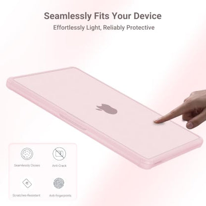 MOSISO Compatible with MacBook Neo Case 13 inch 2026 A3404 A18 Pro Chip | Anti-Cracking Cover Matte Finish Seamlessly Closes Protective Hard Shell Case Cover with TPU Bumper, Blush - color: Blush