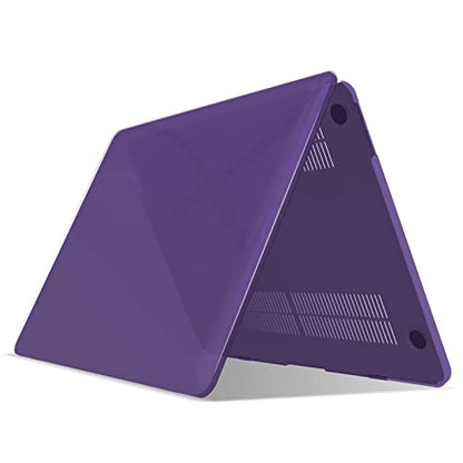 IBENZER Compatible with MacBook Pro 13 Inch Case M2 M1 2026 2025 2024 2023 2022 A2338 A2289 A2251 A2159 A1989 A1706 A1708, Hard Shell Case & Keyboard Cover for Mac Pro 13, Crystal Purple,T13CYPU+1 - color: Crystal Purple