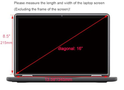 2 Pack 16" Anti Glare Matte Screen Protector Compatible for HP OmniBook 5 & 7 16 / OmniBook 7 Flip 16 / Pavilion 16/Spectre x360 16/Envy 16/OMEN 16 inch Laptop with 16:10 Aspect (13.58"L x 8.5"W)