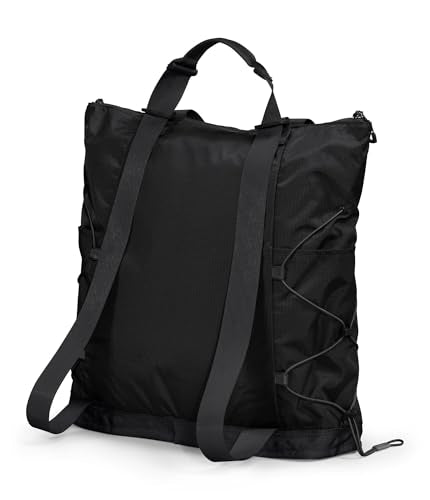 THE NORTH FACE Borealis Tote Bag | Over Shoulder & Backpack Carry Options, Water Repellent, 16" Laptop Sleeve - color: Tnf Black/Tnf Black-npf