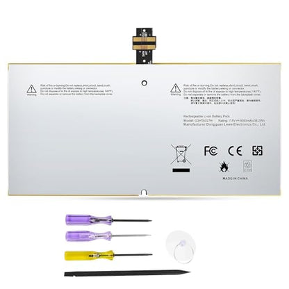 TREE.NB 7.5V 38.2Wh G3HTA027H DYNR01 Laptop Battery Replacement for Microsoft Surface Pro4 Pro 4 1724 12.3 inch Tablet DYNRO1 G3HTA026H G3HTA027H - size: 8.15x3.9x0.12inch G3HTA027H