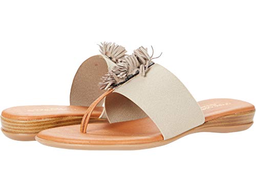 André Assous womens NovaleeFlip-Flop - color: Ecru, size: 6