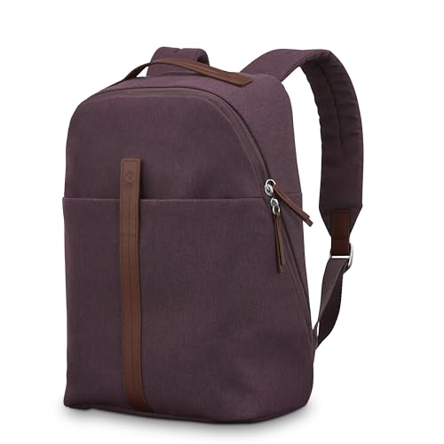 Samsonite Virtuosa Carry-On Travel Backpack with Padded Laptop Sleeve, Merlot - color: Merlot