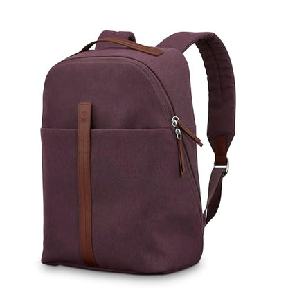 Samsonite Virtuosa Carry-On Travel Backpack with Padded Laptop Sleeve, Merlot - color: Merlot