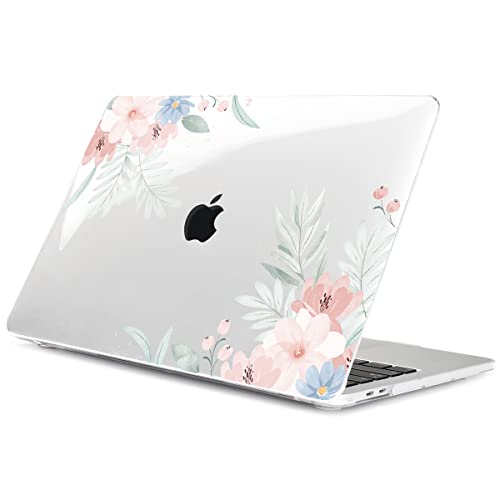 Batianda LumiArt Case for MacBook Pro 13 inch 2020 2022, Pastel Clear Floral - color: Cute flower