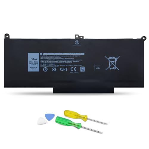 DJW F3YGT Battery Replacement for Dell Latitude 14 7000 7480 7490/13 7000 7380 7390 P29S002/12 7000 7280 7290 Series 0DM3WC DM3WC DM6WC 2X39G KG7VF V4940 451-BBYE 453-BBCF - size: F3YGT