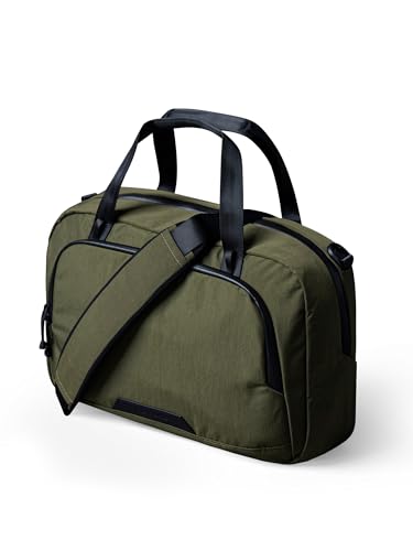ALPAKA Bravo Brief Laptop Briefcase Business Shoulder Bag | Fits 16-inch Laptop, Detachable Shoulder Strap, For Men and Women Work Travel, Weatherproof Fabric Axoflux 400D - color: Green