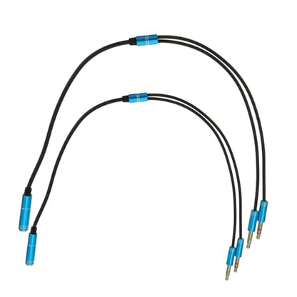 Gatuida 2pcs Y Splitter Cable Audio Extension Cord with Dual Male Headset Jack Adapter for Laptop Microphone Karaoke Live Streaming Lightweight