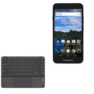 BoxWave Keyboard Compatible with BlackBerry Aurora - SlimKeys Bluetooth Keyboard with Trackpad, Portable Slim TouchPad - Jet Black