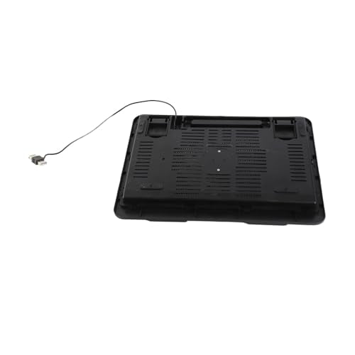 Drfeify Laptop Cooling Pad, Ergonomic Stand, Super Quiet Fans, USB Hub Design for Gaming 14 Inch or Less, Lightweight, Metal Mesh, Black (Black) - color: Black