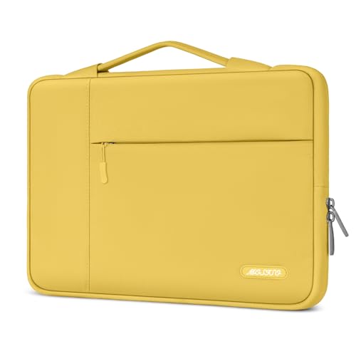 MOSISO Laptop Case 13.3 inch, 13-13.3 inch Laptop Sleeve with Handle Compatible with MacBook Air/Pro 13/Pro 14 M5 M4 M3 M2 M1,HP Dell ASUS Lenovo, Polyester Multifunctional Computer Bag, Yellow - color: Yellow, size: 13.3 inch
