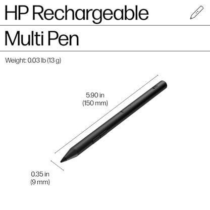 HP 700 Rechargeable Multi Pen Compatible Across Devices/Protocols USBC Charging, Long Battery Life, LED Indicator Customizable Buttons Adjustable Tilt & Pressure Thoughtfully Designed - style: Multi Pen