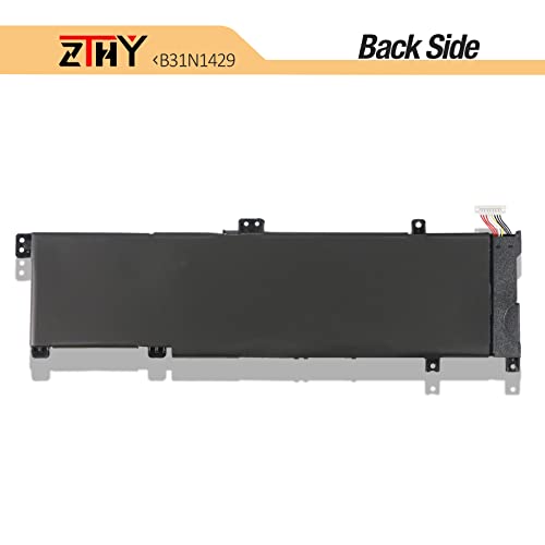 B31N1429 Laptop Battery for ASUS A501L A501LB A501LX A501UX FX51LB K501U | K501UB K501UQ K501UX K501UW K501L K501LB K501LX R516LX R516UW R516UQ R516UX V502LB V502LX V505LX 11.4V 48Wh - size: 11.02*3.15*0.27 inch B31N1429