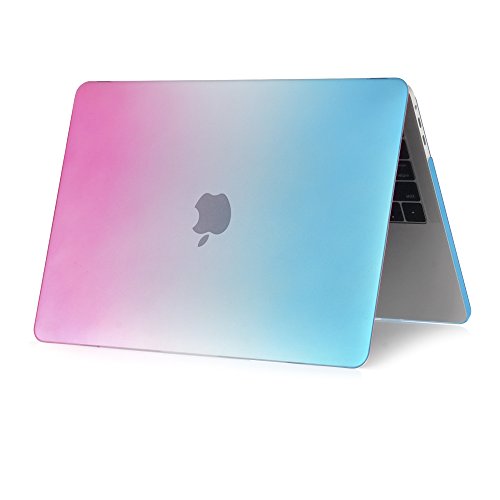 Se7enline for MacBook Pro 13 inch Case M2/M1 2026-2020 A2338,Rainbow | Hard Shell Laptop Case Washable Keyboard Cover Skin Anti-Scratch Anti-Drop Heat Dissipation Full Port Access Slim Lightweight - color: Rainbow
