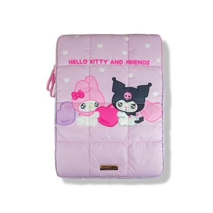 Sonix x Sanrio | Puffy Laptop Sleeve | 15-16 Inch, Quilted Pillow Puffer Laptop Carrying Case, Computer Sleeve | Kuromi & My Melody | Emokyun - color: Emokyun