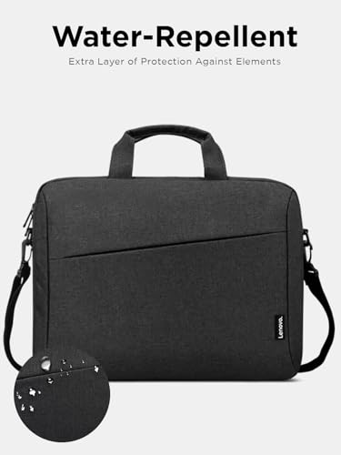 Lenovo Laptop Bag T210, Messenger Shoulder Bag for Laptop or Tablet, Sleek, Durable & Water-Repellent Fabric - size: 12 inch