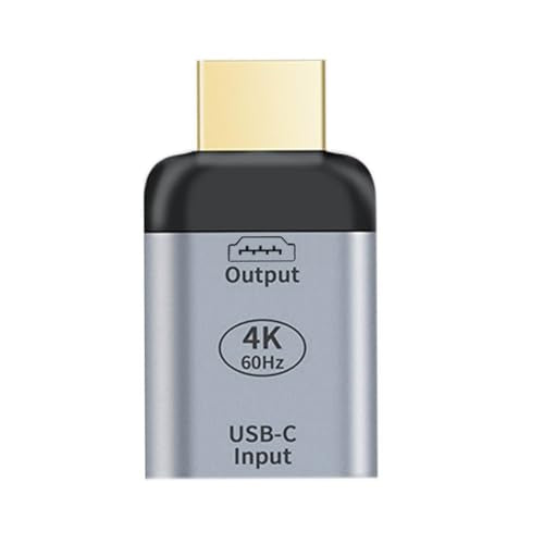 chenyang USB C to HDMI Converter USB C Source to HDMI Sink HDTV Adapter (The HDMI Must be Connected to The Monitor, not The Host.You Need to use The 10Gbps USB C to C Cable,Other Cable not Work) - color: Silver HDMI Adapter
