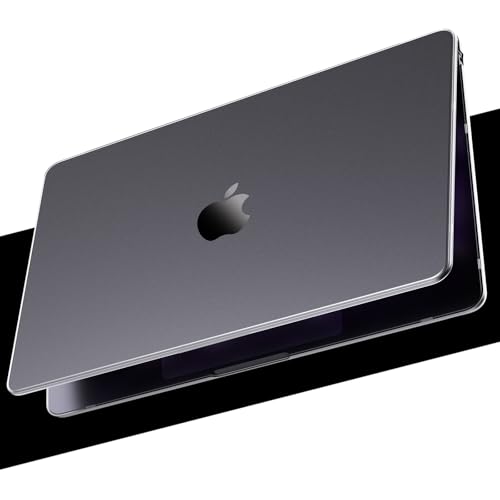 Macaset for MacBook Air 15 inch Case M5 M4 M3 M2 2026-2023 Mac Laptop Cover | Space Gray Color Match, Matte Clear, Anti Fingerprint & Scratch, Close Seamlessly, Protective Hard Shell, Ultra Thin Fit - color: Space Gray Clear