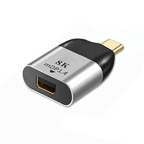 cablecc USB-C Type C to Mini DP Displayport Converter Adapter 4K 2K 60hz for Tablet & Phone & Laptop - color: Silver USB-C to MINI-DP