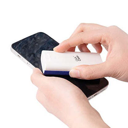 CLICK CLEAN Screen Cleaner, Fingerprint Proof Screen Cleaner Spray, All-in-One Cleaner with Microfiber, Shell and Phone Stand for All Phones, Laptop and Tablet Screens (Dark Blue) - color: Dark Blue