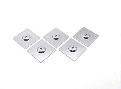 Anchor Plate Adhesive Security Plate with Slot for Cables to Lock Down Laptops, Tablets, Monitors,iPhone Smart Phone, MacBook Pad Ipad, Tablet, Other Electronic Products (Chrome 5Pack)