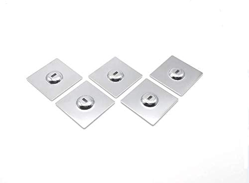 Anchor Plate Adhesive Security Plate with Slot for Cables to Lock Down Laptops, Tablets, Monitors,iPhone Smart Phone, MacBook Pad Ipad, Tablet, Other Electronic Products (Chrome 5Pack)