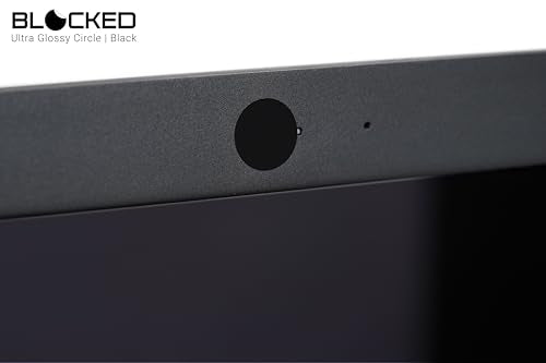BLOCKED Stackable Webcam/Camera Vinyl Covers | 57 Low-Tack Reusable Webcam Sticker | 3-Sizes | Black 57-Pack (Ultra Glossy) - color: Black 57-pack | Ultra Glossy