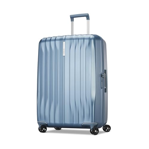 Samsonite UpLIFT Large Checked Hardside Luggage with Spinner Wheels - Airline-Approved, TSA Lock, Adjustable Handle System - Polycarbonate Hard Suitcase for Ultra Lightweight Travel - Elemental Blue - color: Elemental Blue, size: Large Checked Spinner