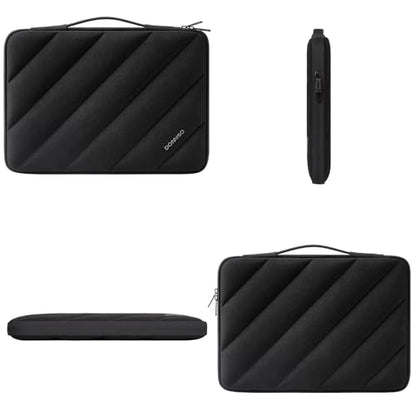 DOMISO 15.6 inch Laptop Case Sleeve Protective Cover Compatible with 16 inch MacBook Pro M4 M3 M2/Pro Max,15.6-16 inch HP Dell ASUS Lenovo Chromebook,Waterproof Computer Cases Bag with Handle,Black