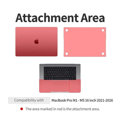 Invisible Matte Full Body Skin for MacBook Pro 16 inch 2026 2025 2024 2023 2022 2021 M5 M4 M3 M2 M1 Premium TPU Anti Scratch Protective Film