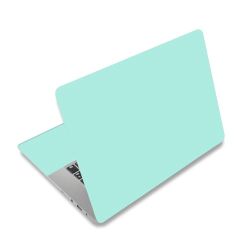 12.1 13 13.3 14 15.4 15.6 Inch Laptop Skin Decal, Laptop Skins Stickers for Notebook PC, Universal Reusable Vinyl Laptop Cover Sticker, Waterproof Art Decal Protector I Mint Green - color: Mint Green