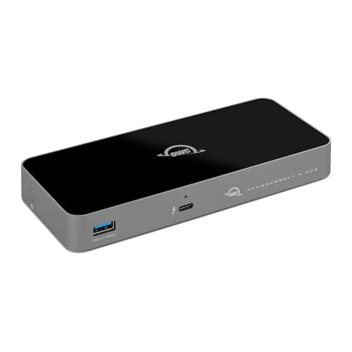 OWC Thunderbolt 5 Hub 5-Port Connectivity Solution | 4x Thunderbolt 5 80/120Gb/s - Up to 140W PD - USB-A 10Gb/s - Compatible with Thunderbolt 5/4/3, USB4 & USB-C - style: Thunderbolt 5