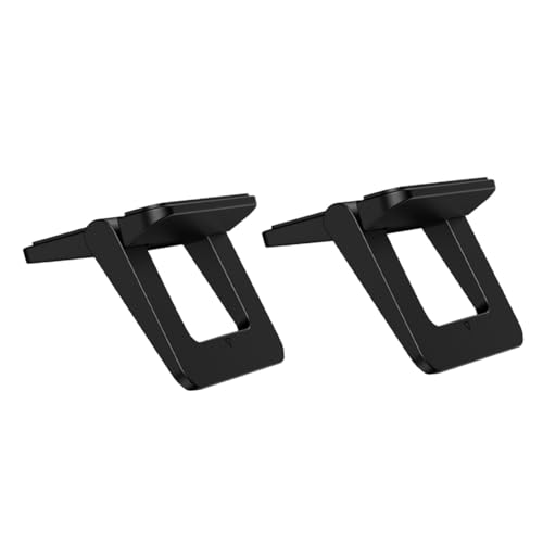 KALLORY 2pcs Foldable Laptop Stand Holder for Desk, Mini Portable Notebook Riser with Ventilated Cooling Support, Heightening Computer Stand for Travel and Work