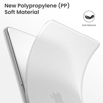 BlueSwan Flexible Case for MacBook Neo 13 inch 2026, Model A3404 A18 Pro | Anti-Scratch Protective Laptop Cover with Grippy Matte Texture, Seamless Fit and Lightweiht, Frosted White - color: Frosted White, size: Neo 13-inch (2026)