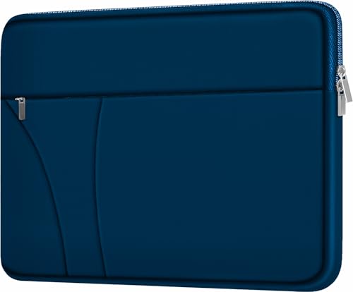 Laptop Sleeve 14 inch, Slim Traveling Laptop Case Cover with Zippered Pocket, Shockproof Protective Carrying Briefcase Computer Bag for 14" MacBook Air/Pro, HP, Dell, Lenovo, Acer, Deep Blue - color: Deep Blue, size: 14 inch