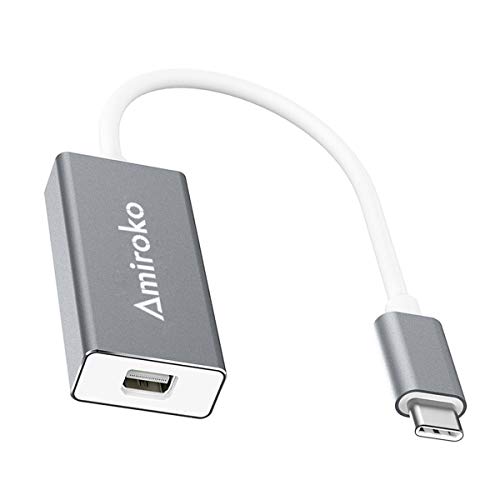 USB-C to Mini DisplayPort Adapter, USB 3.1 Type C to Mini DP Adapter Support 4K, 1080P for MacBook Pro, MacBook 12", Alienware, to LED Cinema Display/Dell Monitor etc, Gray - color: Gray + Promotion