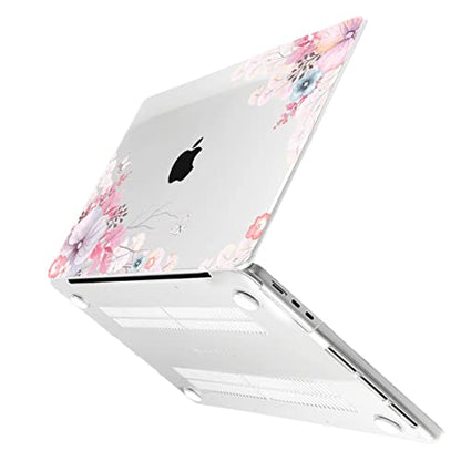 Batianda Case for MacBook Air 15" with M5 M4 M3 M2 Chip, Lovely Flower | 4-in-1 set with soft pastel floral design, lightweight slim hard shell protection for students, travelers and nature lovers - color: Lovely Flower