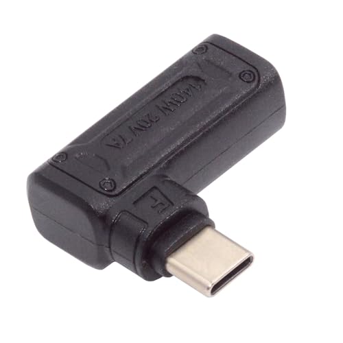 140W 100W DC Jack 5.5x2.5mm Input to USB-C Type-C Angled 90 Degree Power Plug Charge Adapter for Laptop Phone - style: 5.5x2.5mm 140W