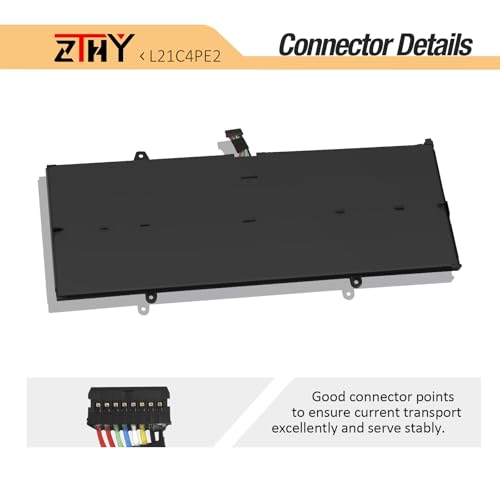 L21C4PE2 L21M4PE2 Laptop Battery for Lenovo Yoga 6 13ALC7 13ABR8 Series | L21D4PE1 L21L4PE2 SB11F29412 5B11F29411 SB11F29410 5B11F29414 SB11F29418 5B11F29421 41CP5/44/121 15.52V 59Wh - size: 10.35*4.05*0.19 inch L21C4PE2