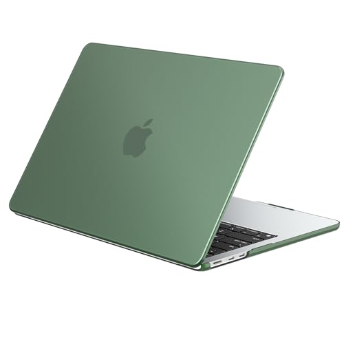 EooCoo Compatible with MacBook Air 15 inch Case M5 2026 2025 2024 2023 M4 M3 M2 Model A3448 A3241 A3114 A2941, Frosted Matte Finish, Stylish Protective Hard Shell Laptop Cover, Matte Midnight Green - color: Matte Midnight Green