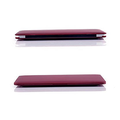 RUBAN Case Compatible with MacBook Air 11 Inch Release (A1370/A1465) - Slim Snap On Hard Shell Protective Cover and Keyboard Cover for MacBook Air 11, Wine Red - color: Wine Red