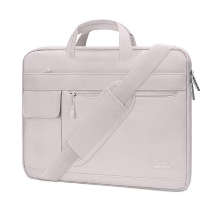 MOSISO Laptop Shoulder Bag Compatible with MacBook Pro 16 inch M5 M4 M3 M2 M1 2026-2019/Pro 15 A1398, HP Acer Dell Lenovo ASUS Notebook,Polyester Flapover Briefcase Sleeve Case, Rock Gray - color: Rock Gray, size: 16 inch